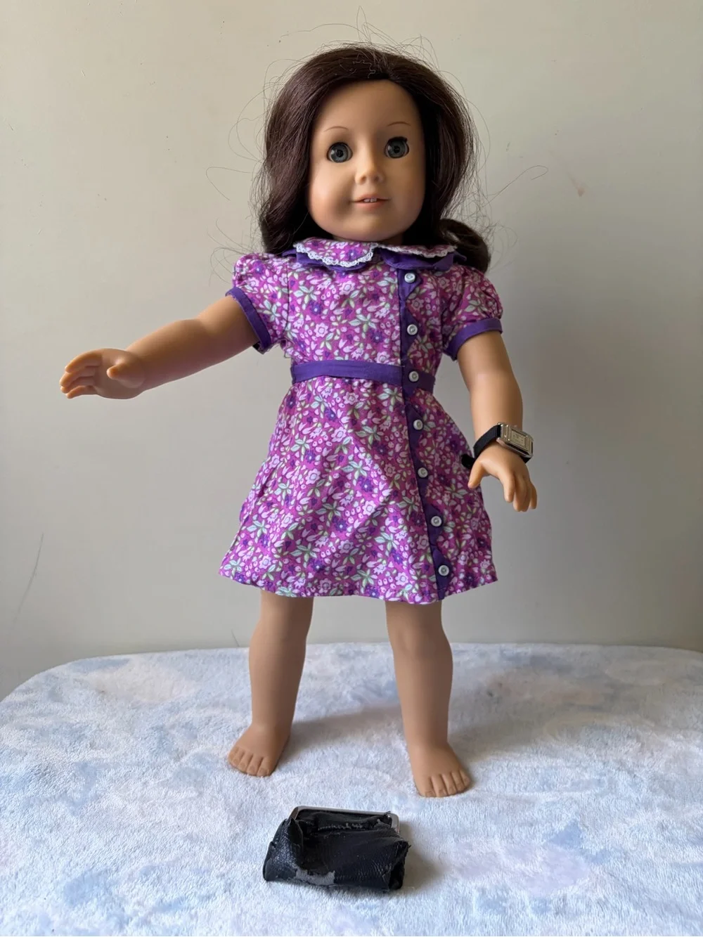 American Girl doll Ruthie with partial meet and accessories arms stained